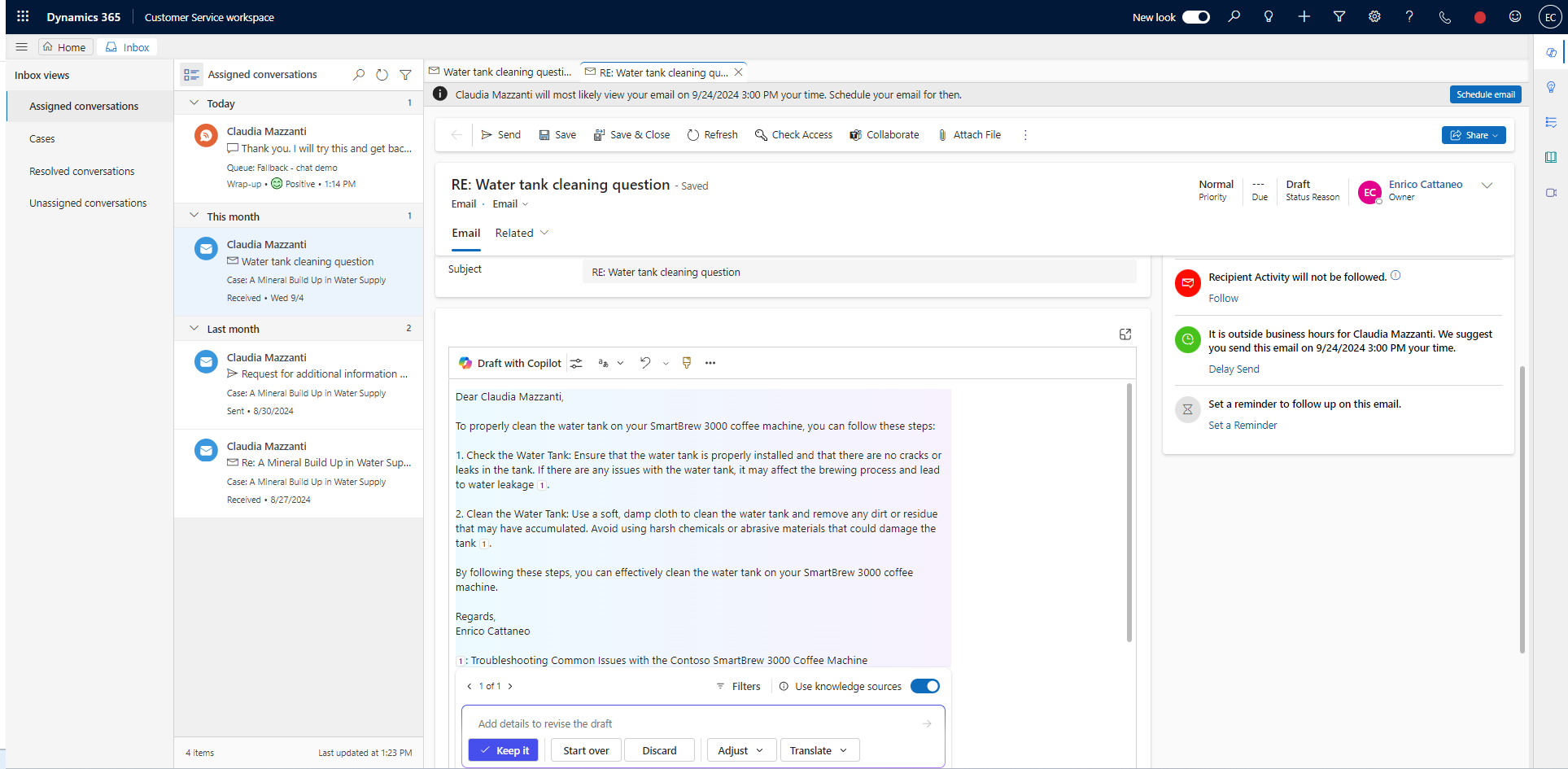 Lighten the load for service reps – Inbox and Case Management screenshot 12