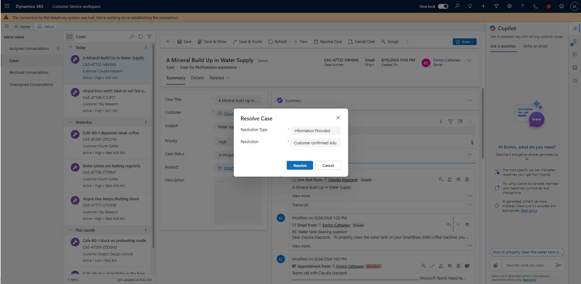 Lighten the load for service reps – Inbox and Case Management screenshot 15